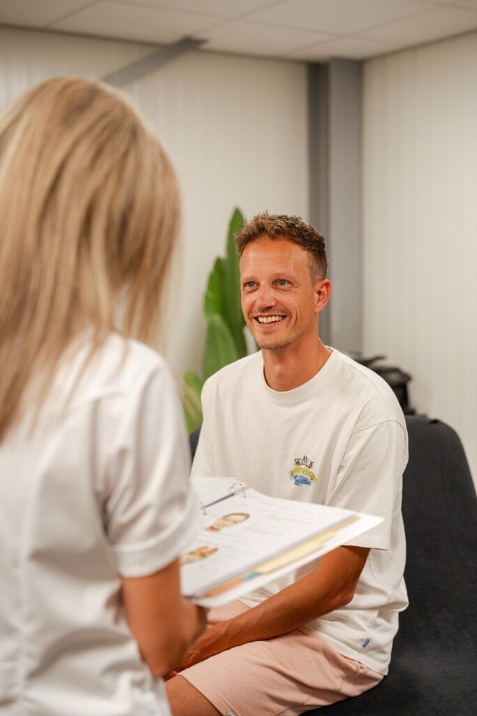 Behandelmarkering voor een botox behandeling